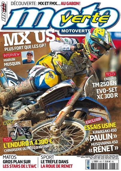 Moto verte numerique n° 483