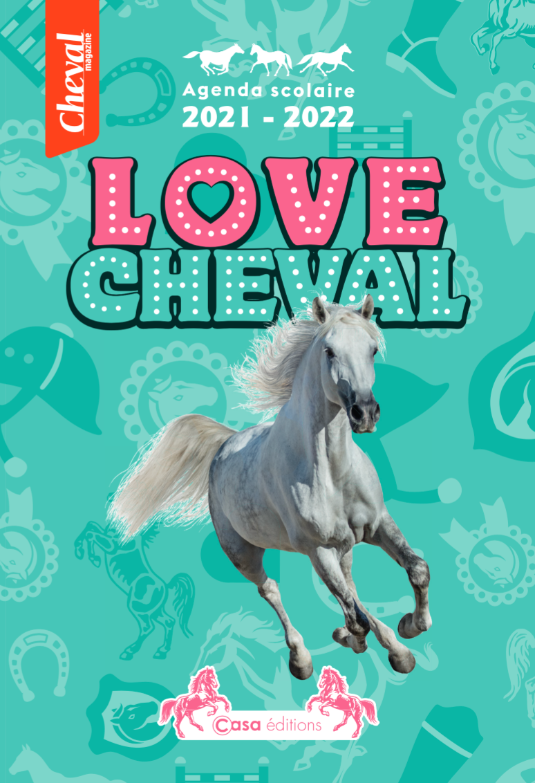 Agenda scolaire love chevaux