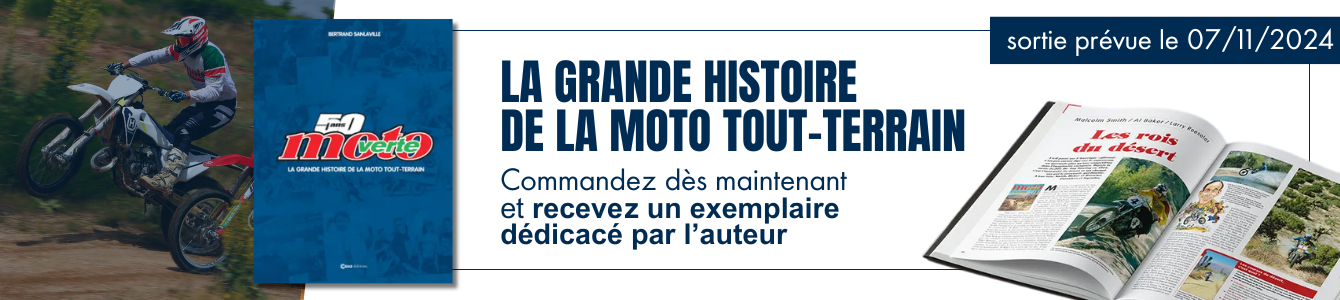 Précommandez le livre spécial 50 ans de Moto Verte - La Grande Histoire du Tout-Terrain