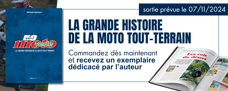 Précommandez le livre spécial 50 ans de Moto Verte - La Grande Histoire du Tout-Terrain